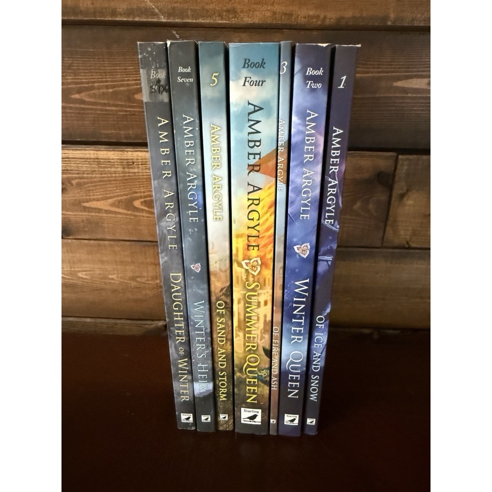 Amber Argyle Book Lot Of 7 Signed Books - Summer Queen, Winter Queen & More